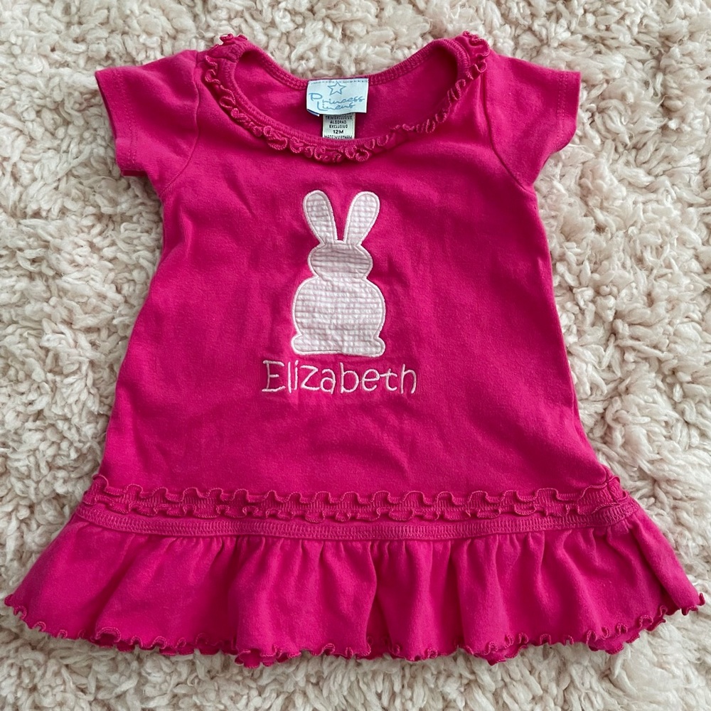 Elizabeth Easter monogram dress